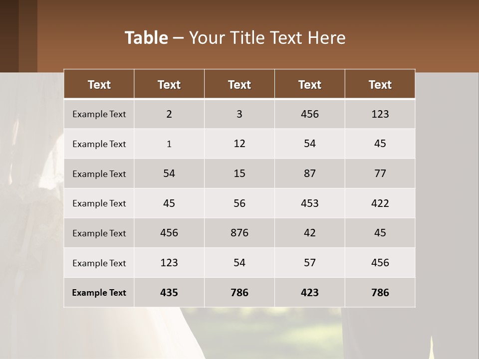 A Bride And Groom Holding Hands In A Park PowerPoint Template