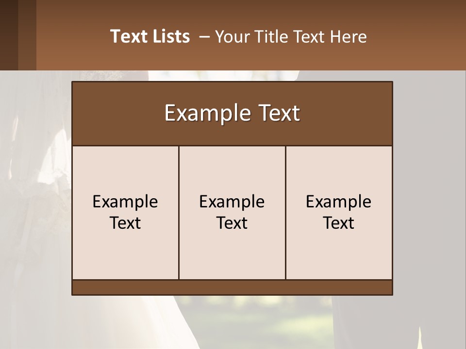 A Bride And Groom Holding Hands In A Park PowerPoint Template