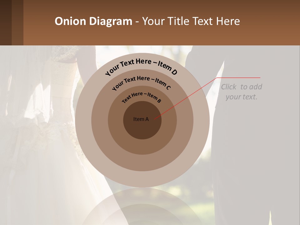 A Bride And Groom Holding Hands In A Park PowerPoint Template