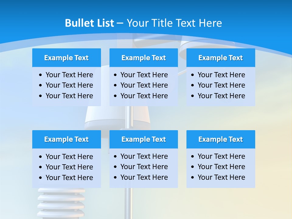A Weather Vane And A Wind Vane On A Blue Background PowerPoint Template