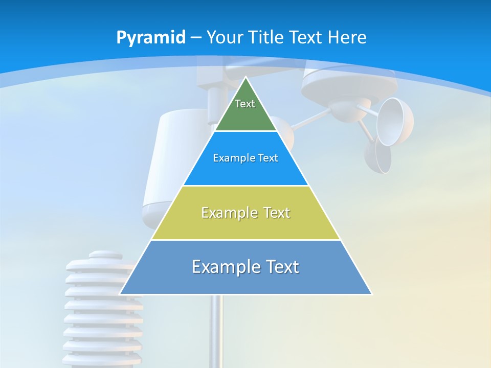 A Weather Vane And A Wind Vane On A Blue Background PowerPoint Template