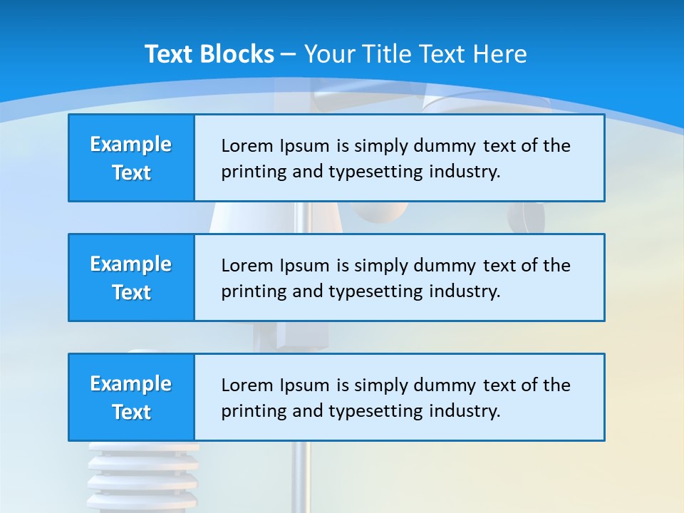 A Weather Vane And A Wind Vane On A Blue Background PowerPoint Template