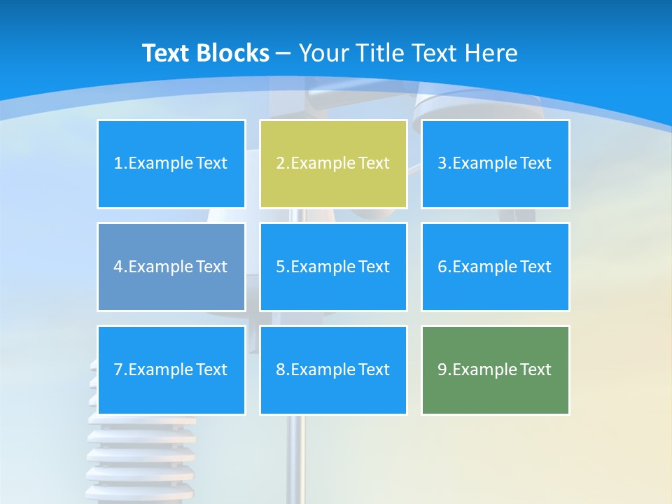 A Weather Vane And A Wind Vane On A Blue Background PowerPoint Template