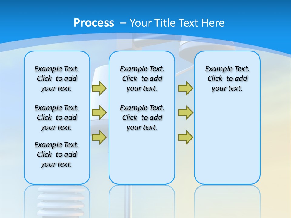 A Weather Vane And A Wind Vane On A Blue Background PowerPoint Template
