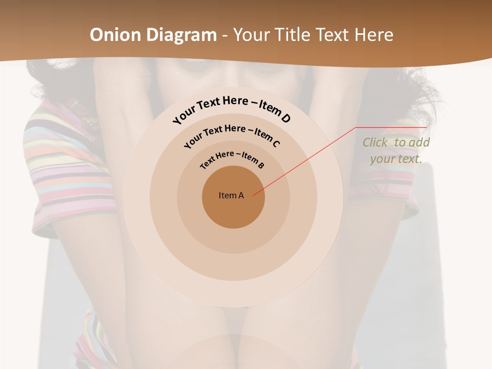 A Woman Sitting On A Couch With Her Hands On Her Head PowerPoint Template