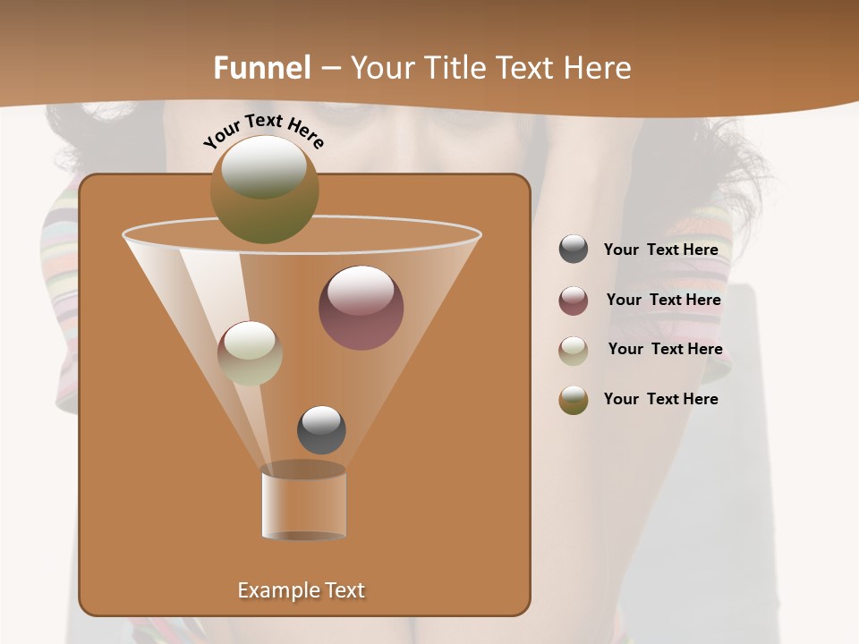 A Woman Sitting On A Couch With Her Hands On Her Head PowerPoint Template