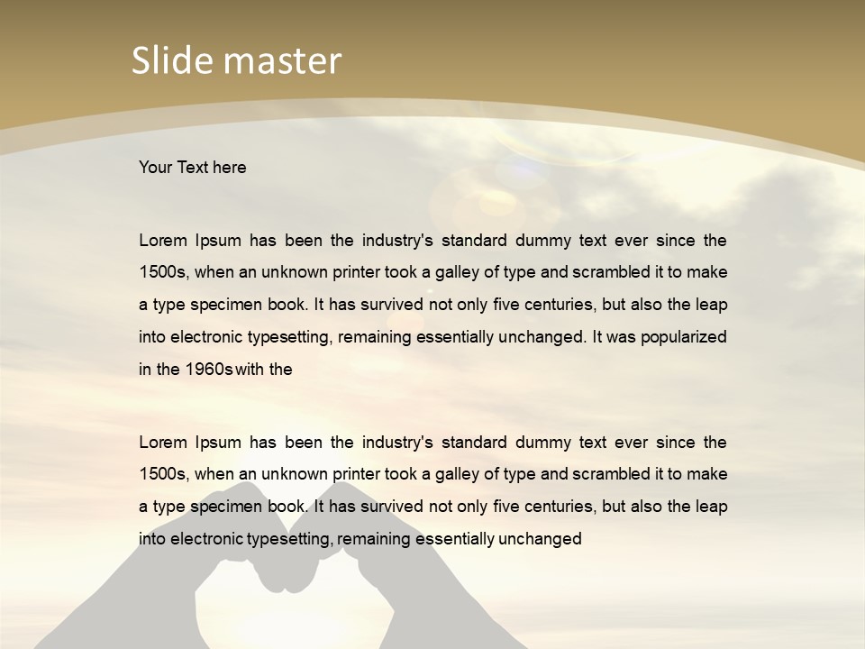 A Person Making A Heart Shape With Their Hands PowerPoint Template