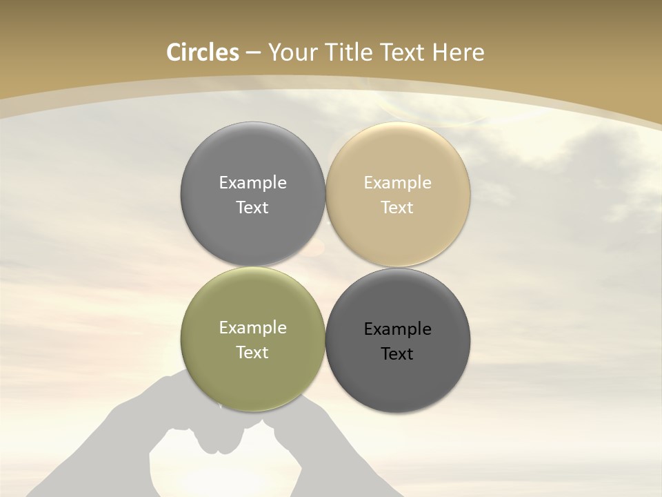 A Person Making A Heart Shape With Their Hands PowerPoint Template