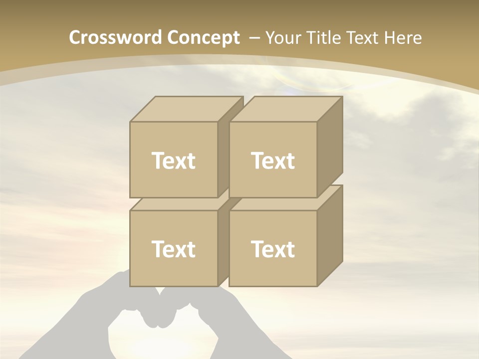 A Person Making A Heart Shape With Their Hands PowerPoint Template