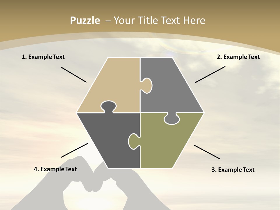 A Person Making A Heart Shape With Their Hands PowerPoint Template