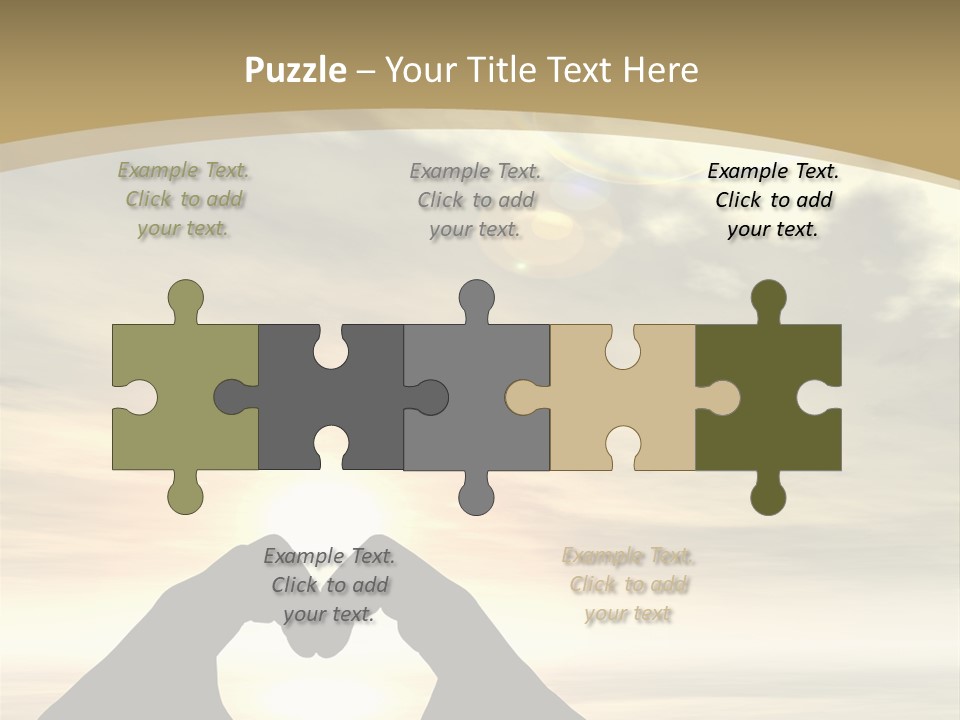 A Person Making A Heart Shape With Their Hands PowerPoint Template