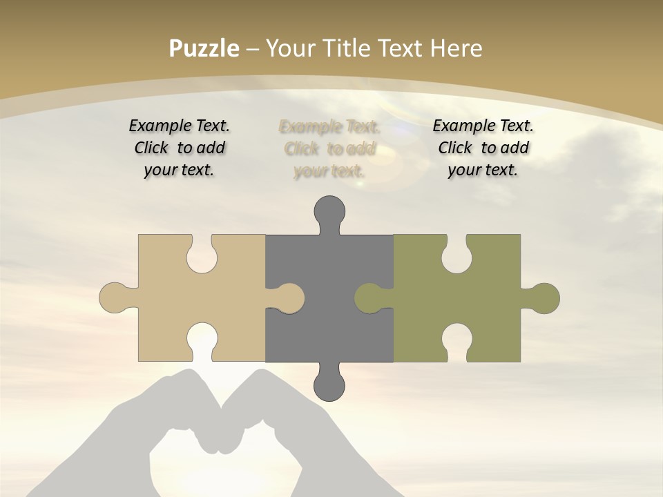 A Person Making A Heart Shape With Their Hands PowerPoint Template