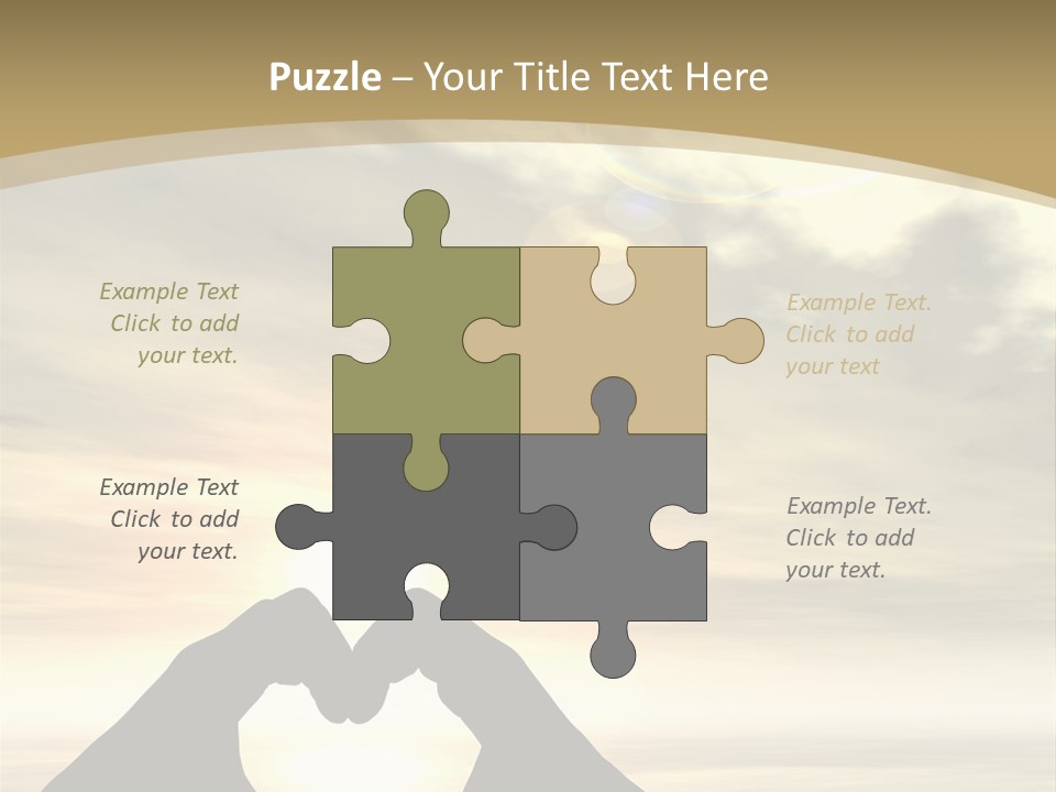 A Person Making A Heart Shape With Their Hands PowerPoint Template