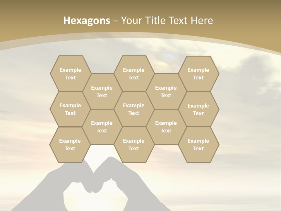 A Person Making A Heart Shape With Their Hands PowerPoint Template