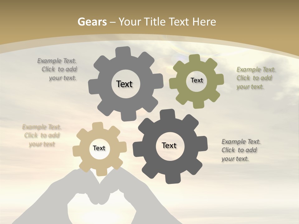 A Person Making A Heart Shape With Their Hands PowerPoint Template