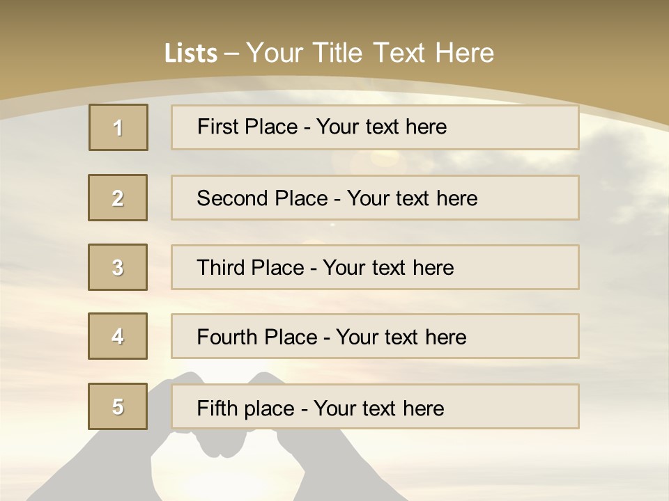 A Person Making A Heart Shape With Their Hands PowerPoint Template