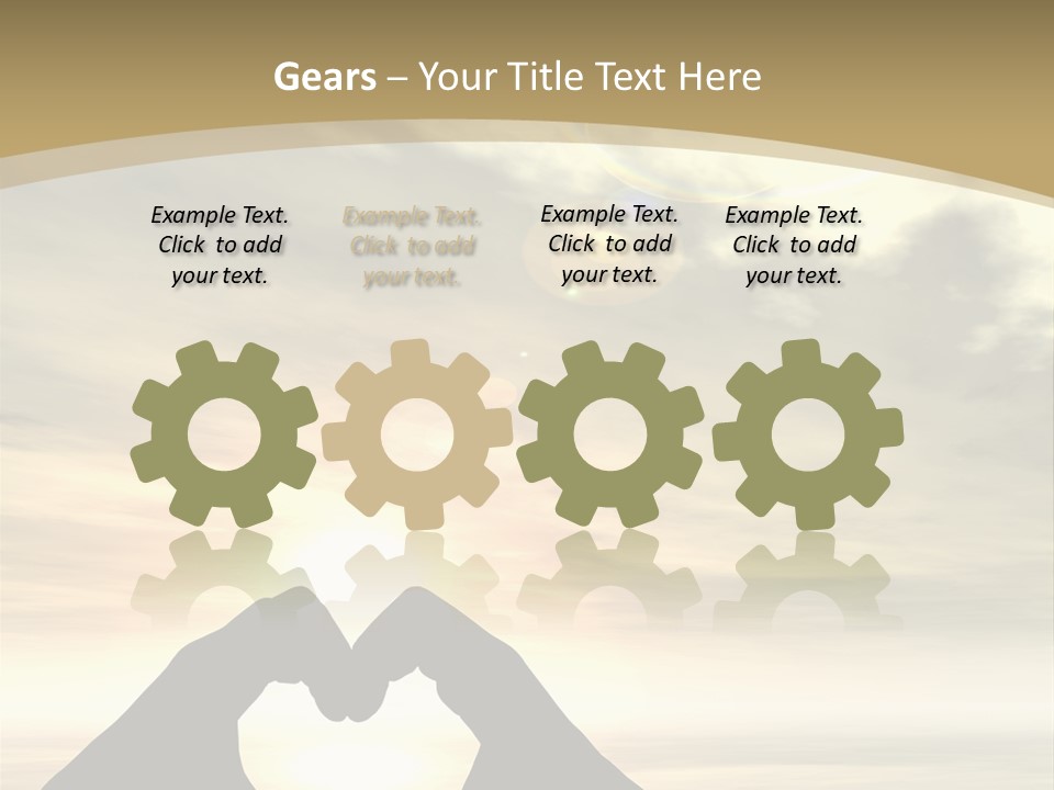 A Person Making A Heart Shape With Their Hands PowerPoint Template