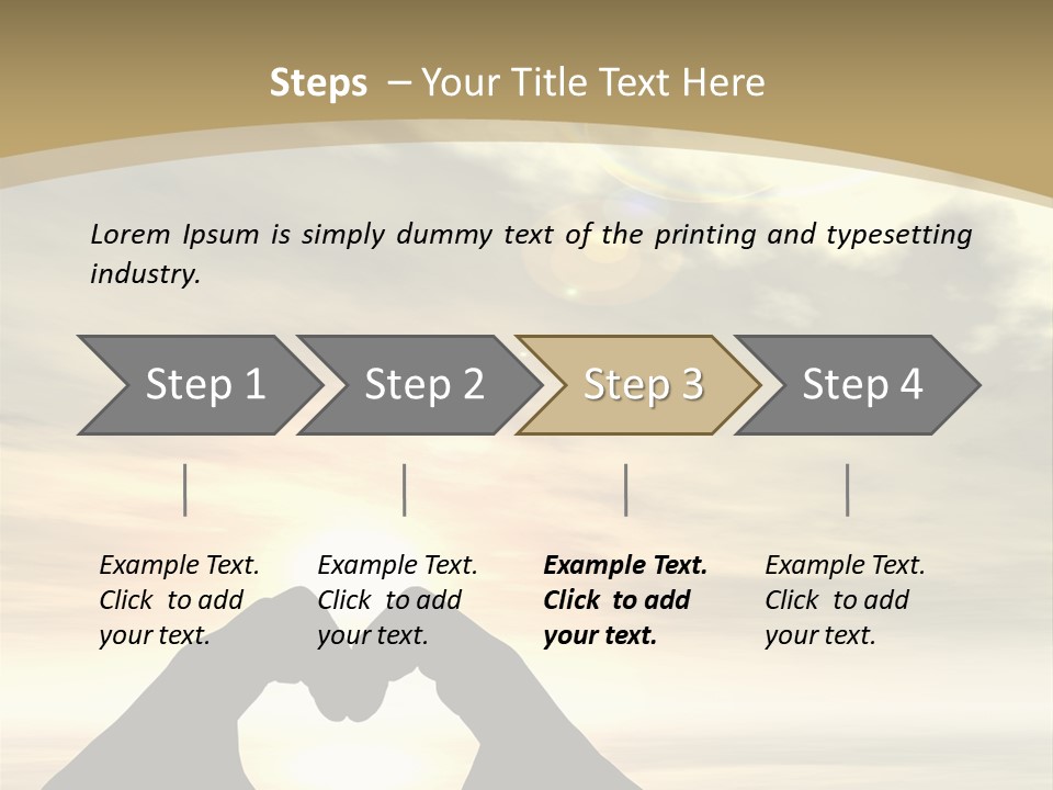A Person Making A Heart Shape With Their Hands PowerPoint Template