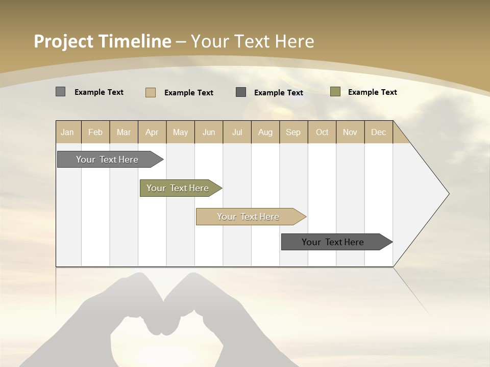 A Person Making A Heart Shape With Their Hands PowerPoint Template