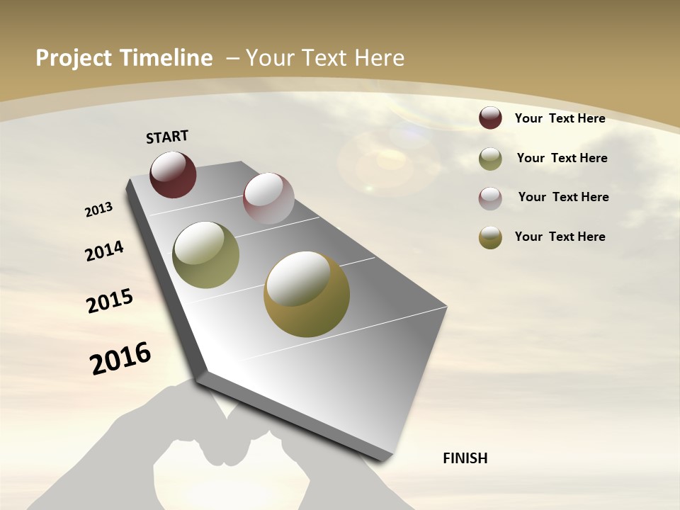 A Person Making A Heart Shape With Their Hands PowerPoint Template