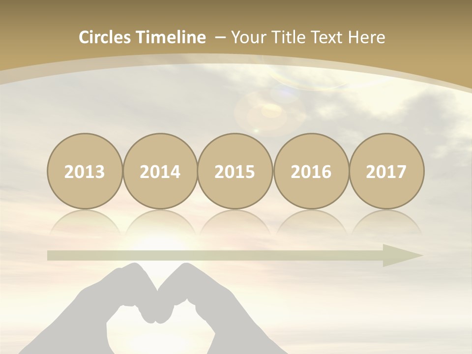 A Person Making A Heart Shape With Their Hands PowerPoint Template