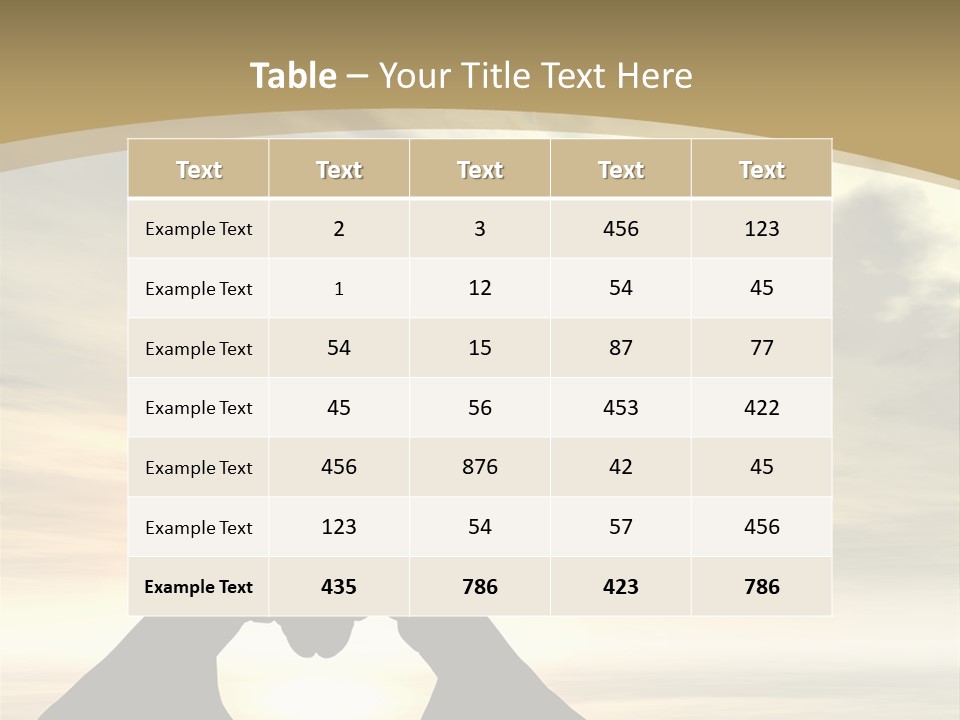 A Person Making A Heart Shape With Their Hands PowerPoint Template