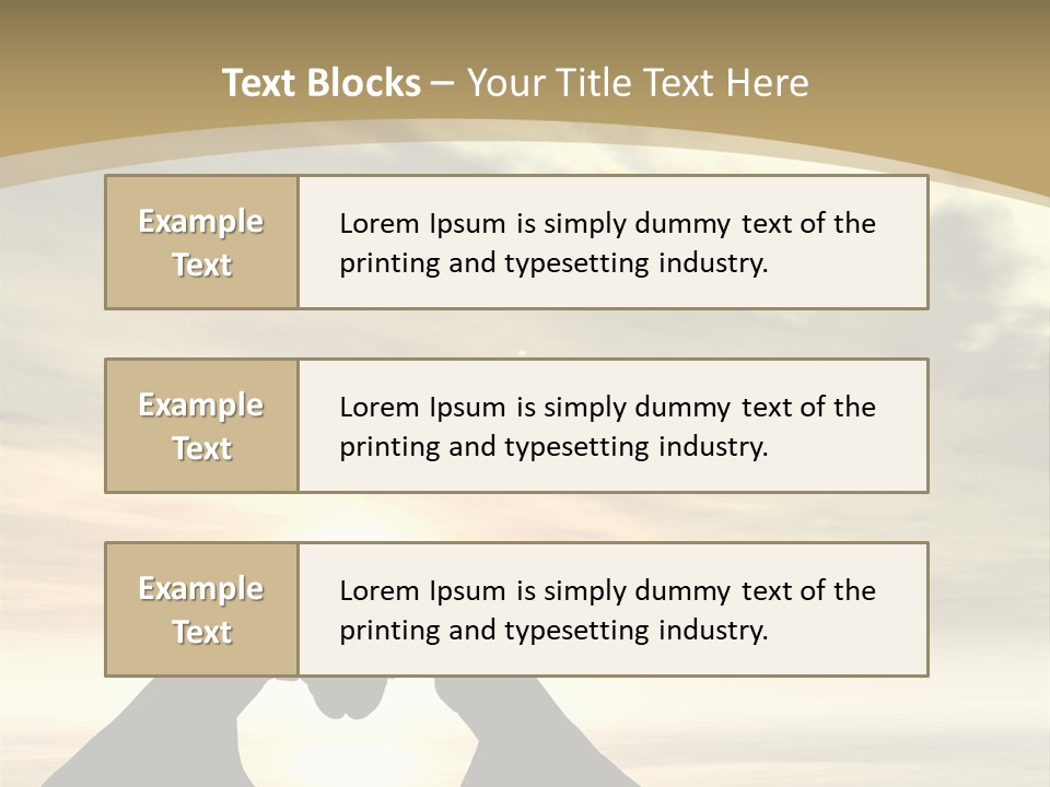 A Person Making A Heart Shape With Their Hands PowerPoint Template
