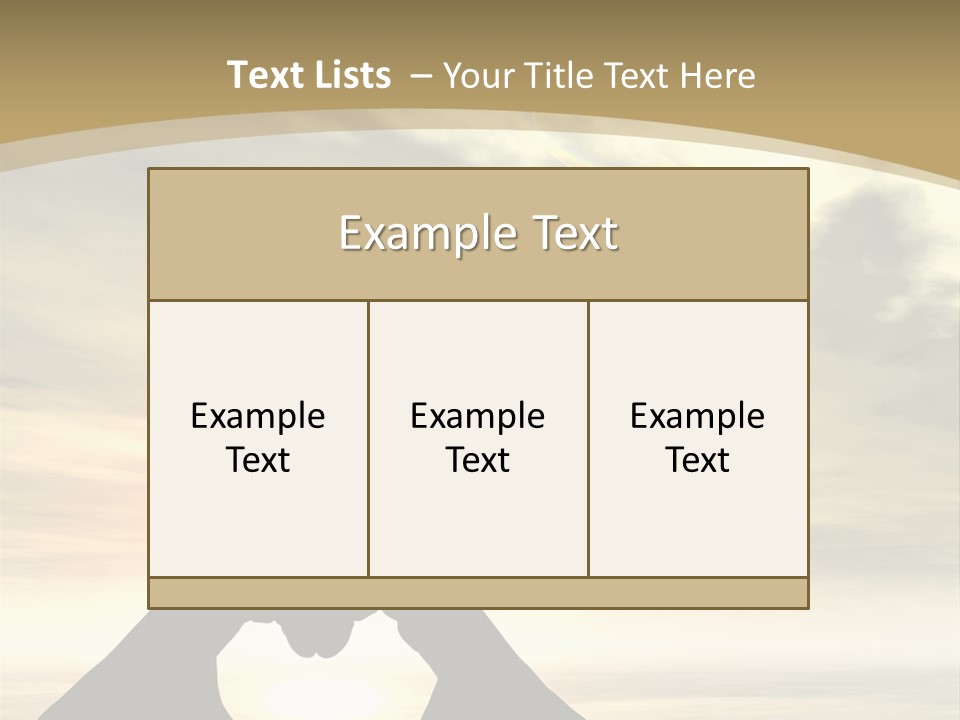 A Person Making A Heart Shape With Their Hands PowerPoint Template