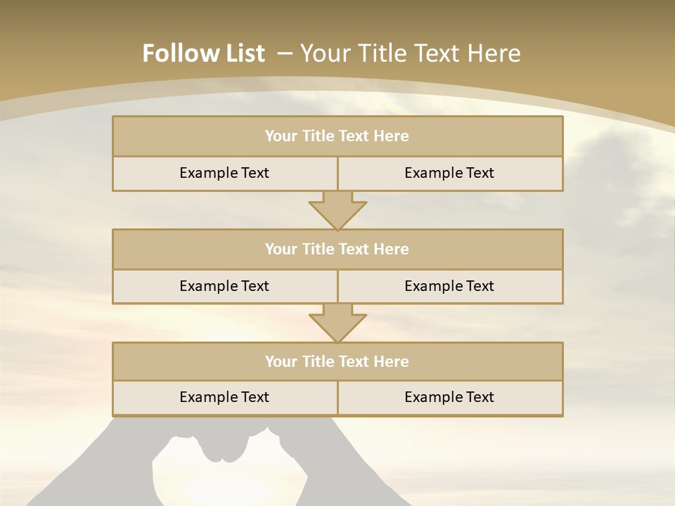 A Person Making A Heart Shape With Their Hands PowerPoint Template