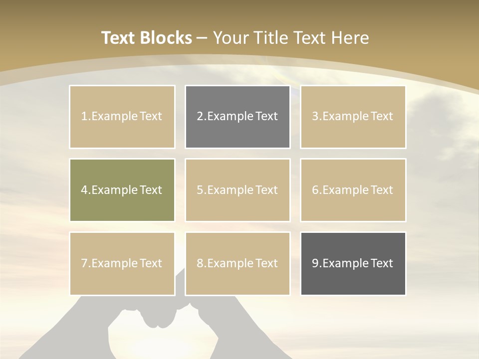 A Person Making A Heart Shape With Their Hands PowerPoint Template