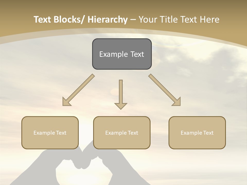 A Person Making A Heart Shape With Their Hands PowerPoint Template