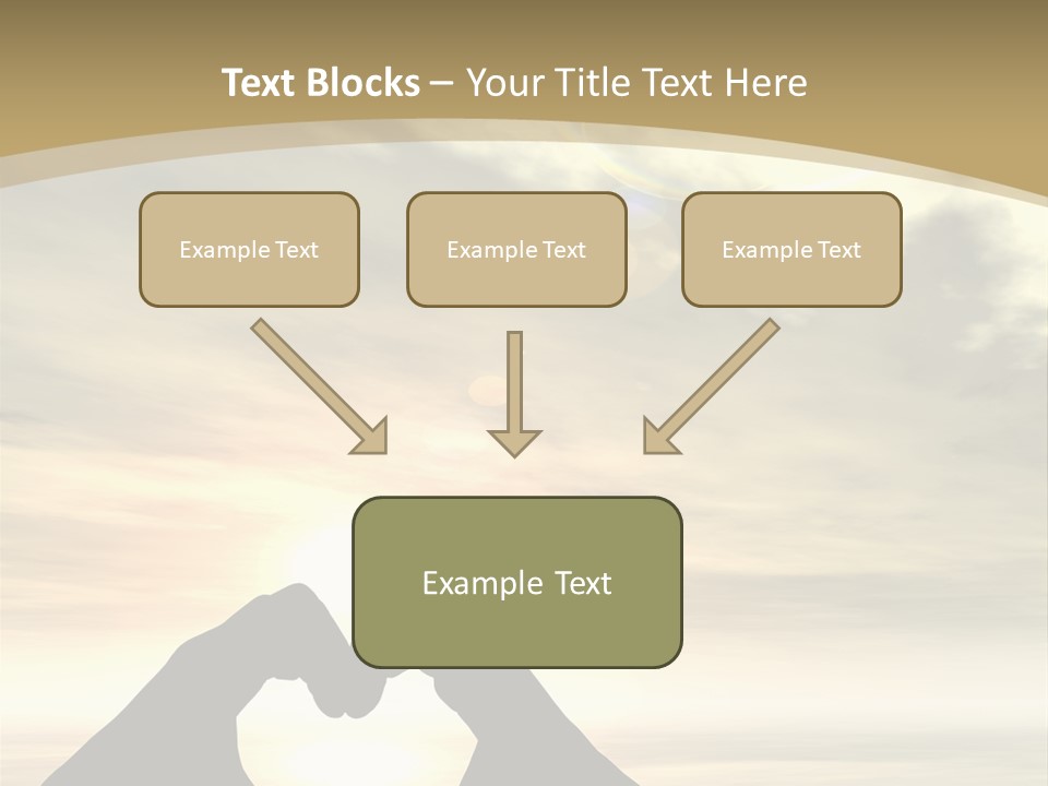 A Person Making A Heart Shape With Their Hands PowerPoint Template