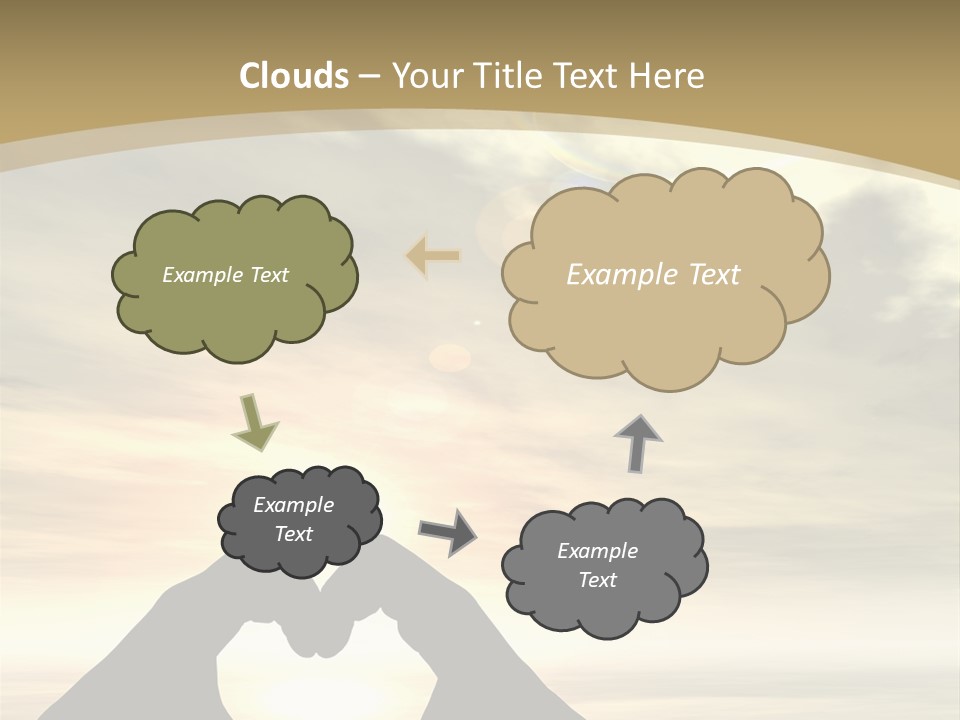 A Person Making A Heart Shape With Their Hands PowerPoint Template
