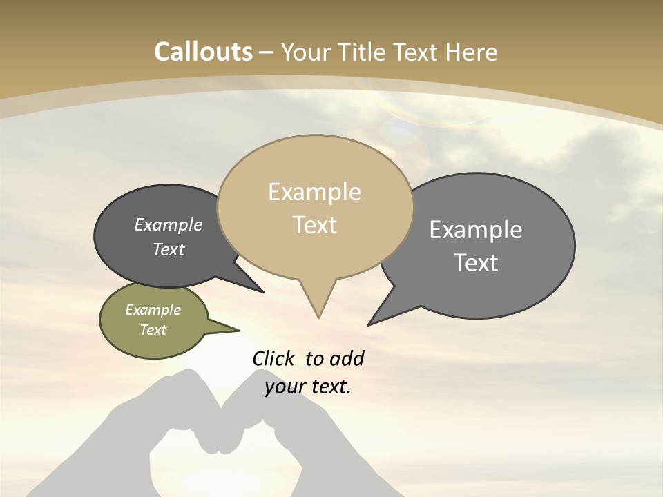 A Person Making A Heart Shape With Their Hands PowerPoint Template