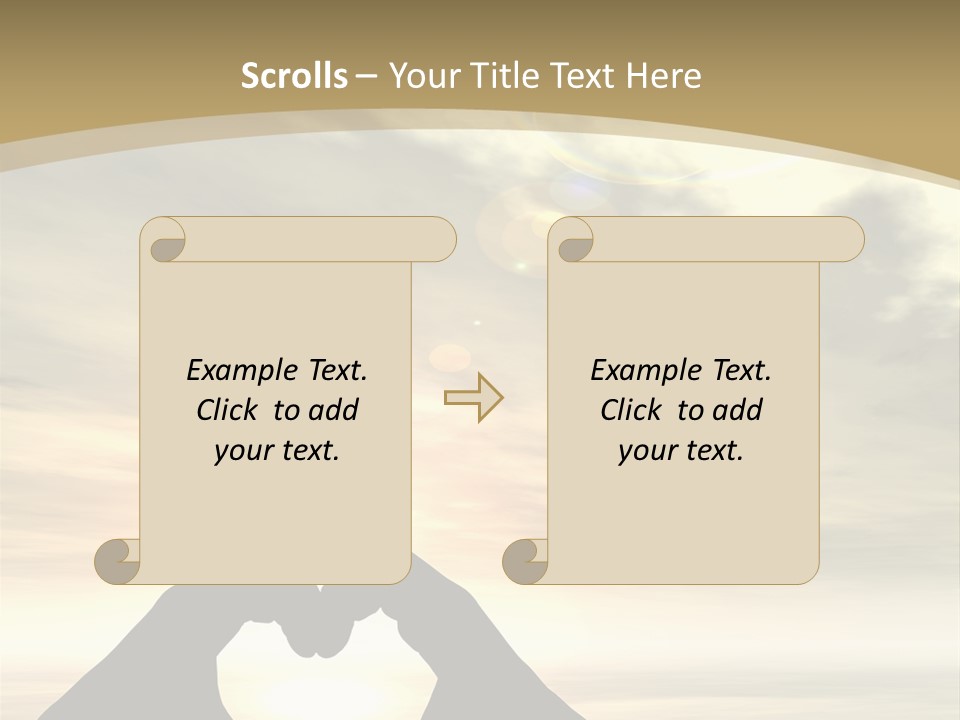 A Person Making A Heart Shape With Their Hands PowerPoint Template