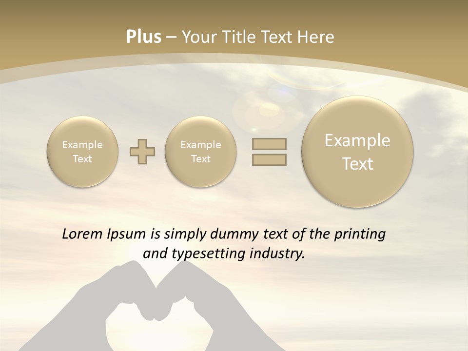 A Person Making A Heart Shape With Their Hands PowerPoint Template