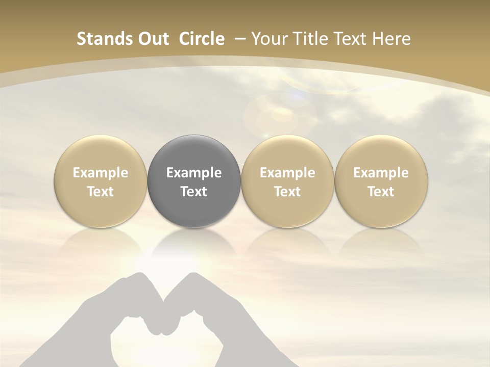 A Person Making A Heart Shape With Their Hands PowerPoint Template