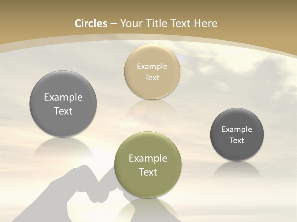 A Person Making A Heart Shape With Their Hands PowerPoint Template