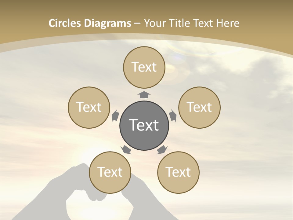 A Person Making A Heart Shape With Their Hands PowerPoint Template