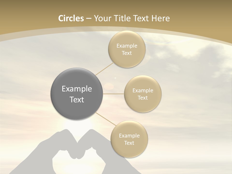 A Person Making A Heart Shape With Their Hands PowerPoint Template