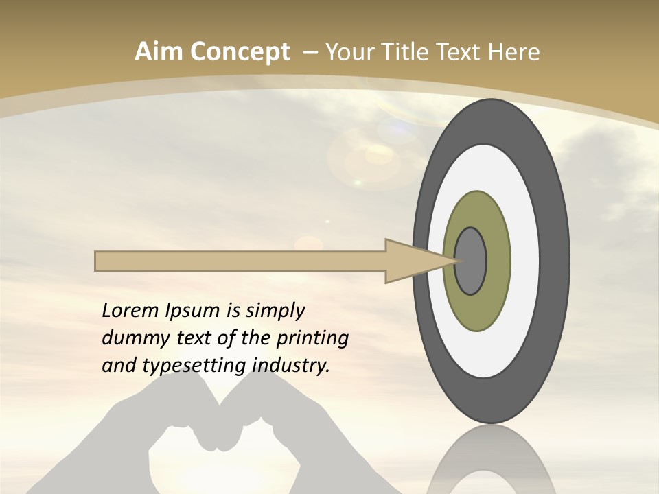 A Person Making A Heart Shape With Their Hands PowerPoint Template