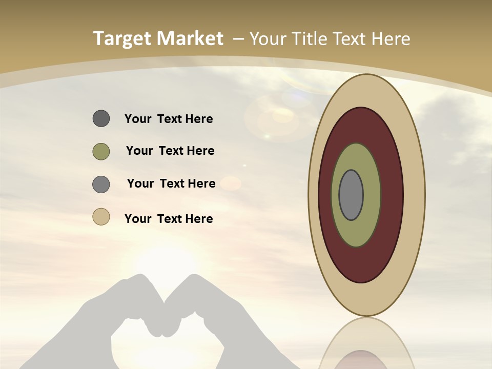 A Person Making A Heart Shape With Their Hands PowerPoint Template