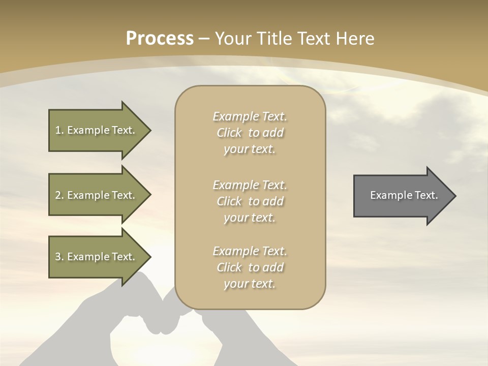 A Person Making A Heart Shape With Their Hands PowerPoint Template