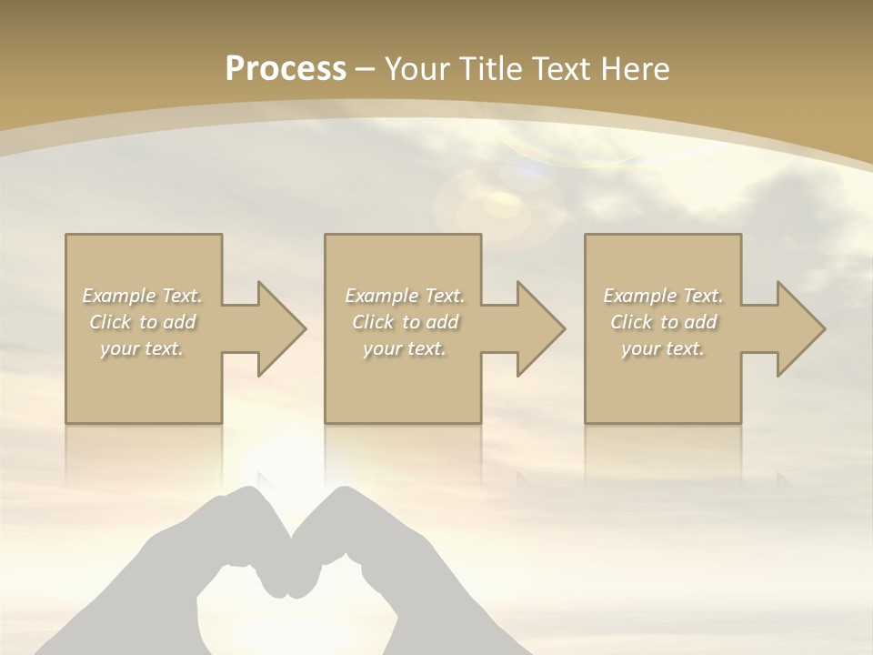 A Person Making A Heart Shape With Their Hands PowerPoint Template