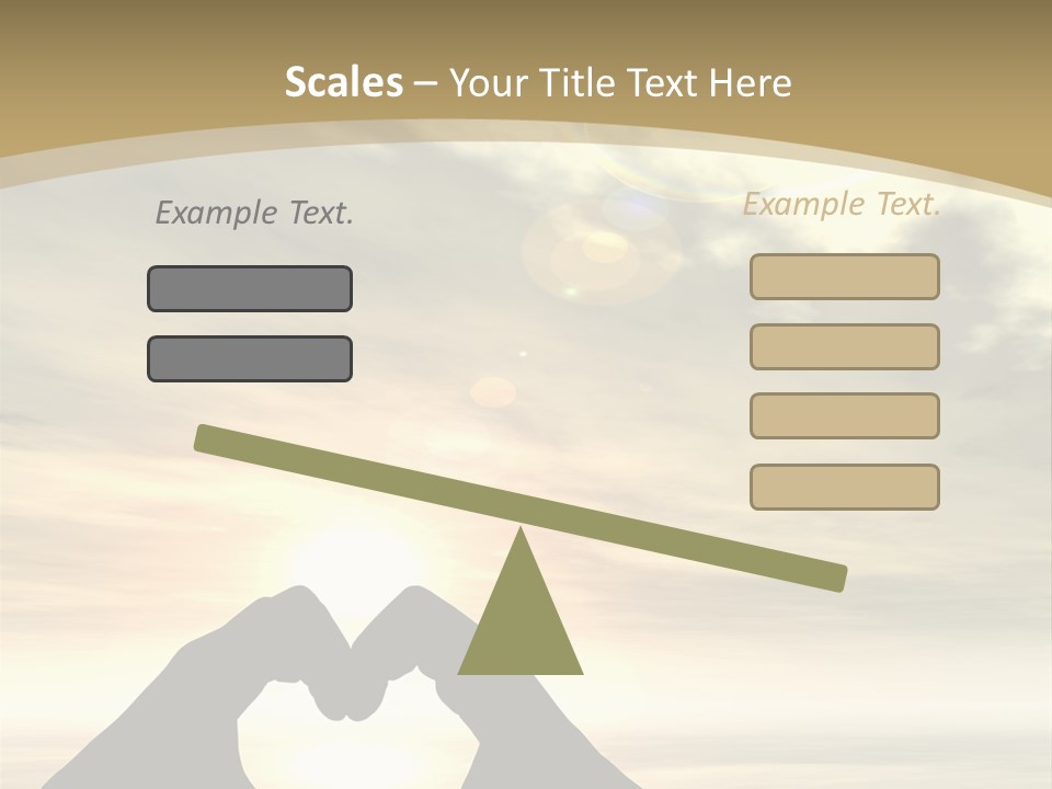 A Person Making A Heart Shape With Their Hands PowerPoint Template