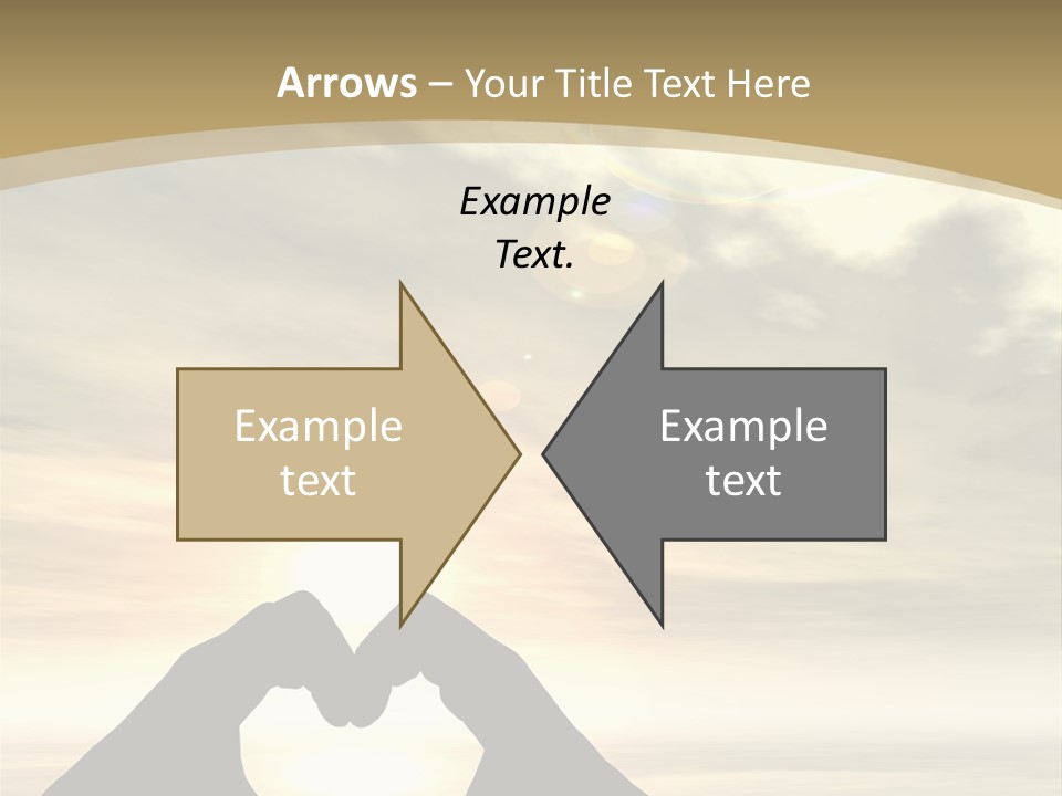 A Person Making A Heart Shape With Their Hands PowerPoint Template