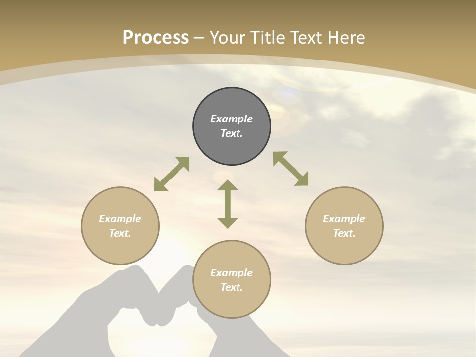 A Person Making A Heart Shape With Their Hands PowerPoint Template