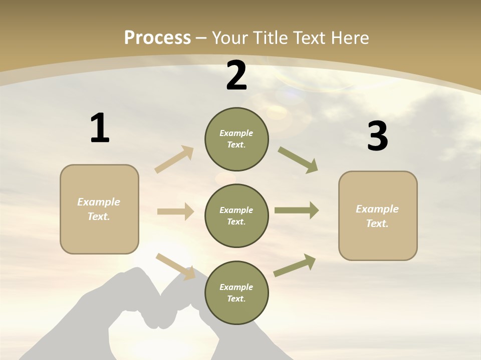 A Person Making A Heart Shape With Their Hands PowerPoint Template