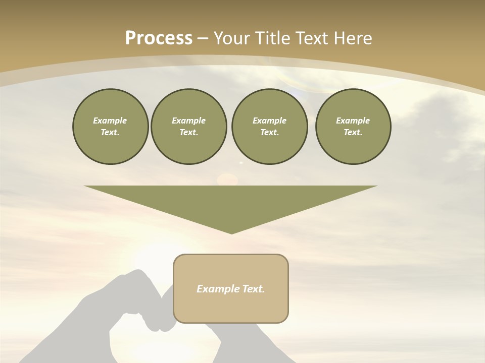 A Person Making A Heart Shape With Their Hands PowerPoint Template