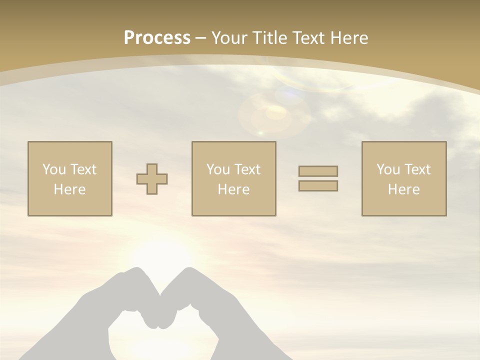 A Person Making A Heart Shape With Their Hands PowerPoint Template